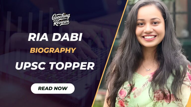 Ria Dabi Biography (UPSC Batch-2020), Age, Education qualification, Husband, Marksheet, Personal Life and Preparation Strategy