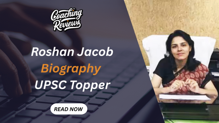 Roshan Jacob Biography: A Trailblazing IAS Officer from Kerala 4 Roshan Jacob UPSC Topper Biography